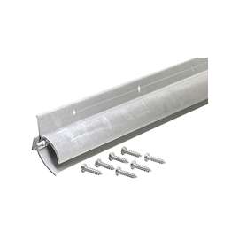 M-D 68726 Door Sweep with Drip Cap, 36 in L, 1-7/8 in W, Aluminum Flange