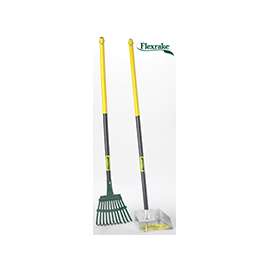 Flexrake 58W Scoop and Rake Set, Steel Blade, Cherry Handle