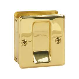 Schlage SC990B3 Pocket Door Pull, Brass