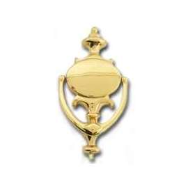 Schlage SC23107605 Door Knocker, 1 in Projection, 5 in Mounting Hole, Brass