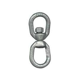 Koch 083373/89585 Chain Swivel, 1/2 x 3/8 in, 3600 lb Weight Capacity, Steel, Zinc