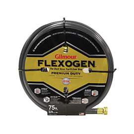 Gilmour 1034075 Garden Hose, 75 ft L, Rubber
