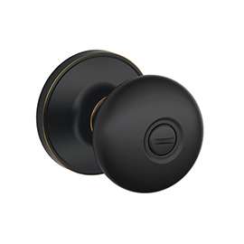 Schlage Stratus J170 STR 716 Non-Turning Dummy Door Knob, Zinc, Aged Bronze