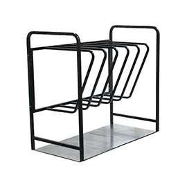 WERNER 37 Ladder Rack, 7 Ladders Storage, Metal, Black