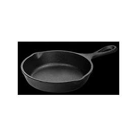Lodge H5MS Miniature Skillet, 5 in Dia, Iron, Black