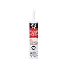 DAP 08656 Silicone Sealant, White, 9.8 oz Cartridge