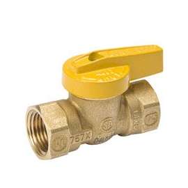 B & K ProLine 110-522HC Gas Ball Valve, 3/8 in FPT, Brass
