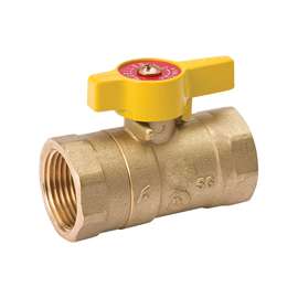 B & K ProLine 110-225/110-125 Gas Ball Valve, 1 in FPT, Brass
