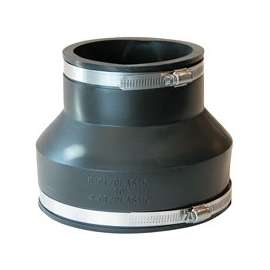 Fernco P1056-64 Pipe Coupling, 6 x 4 in, 5-3/4 in L, Black
