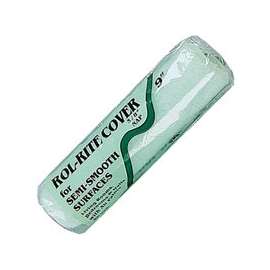 Linzer RR 938 Paint Roller Cover, All Flat Paints, Primers, Stains Paint, 3/8 in Thick Nap, Fabric Cover, Green