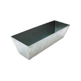 Marshalltown 813 Drywall Mud Pan, 12-1/2 in L Bottom, 3 in W Bottom, Galvanized Steel