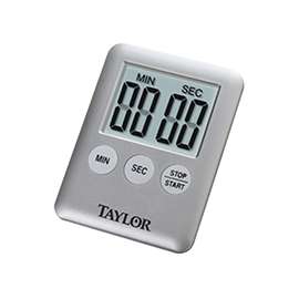 TAYLOR 5842N15 Mini Timer, LCD Display, Gray