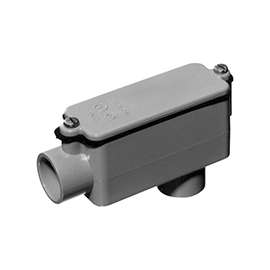 Carlon E986HR Conduit Body, Gray