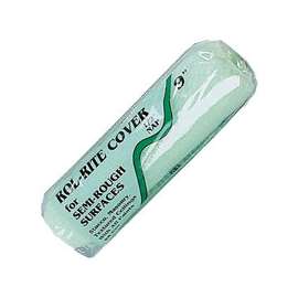 Linzer RR 950 Paint Roller Cover, All Flat Paints, Primers, Stains Paint, 1/2 in Thick Nap, Fabric Cover, Green