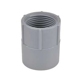 Carlon E942FR-CTN Conduit Adapter, 1 in, FPT x Socket, Gray
