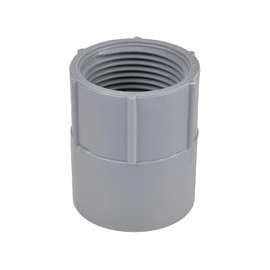 Carlon E942JR Conduit Adapter, 2 in, FPT x Socket, Gray