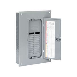 Square D QO124 Series QO124L125PGC Load Center, Plug-In Mounting, 125 A, 24-Space