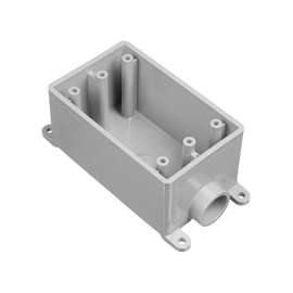 Carlon E980DFN-CTN Switch Box, Rectangular, PVC, Gray