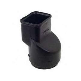 Hancor 0464AA Downspout Adapter, 4 x 3-1/4 x 2-1/2 in, Polyethylene, Black