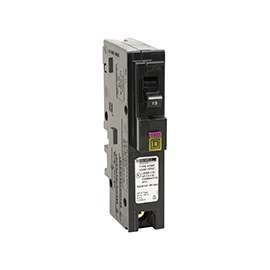 Square D HOM115PDFC Dual-Function, Miniature Circuit Breaker, 120 V, Plug-In Mounting