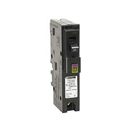 Square D HOM120PDFC Dual-Function, Miniature Circuit Breaker, 120 V, Plug-In Mounting
