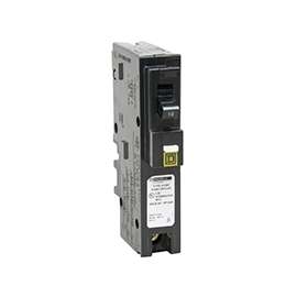 Square D HOM115PCAFIC CAFCI, Miniature Circuit Breaker, 120 V, Thermal Magnetic Trip, Plug-In Mounting