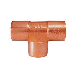 EPC 111 Series 32640 Pipe Tee, 1/4 in Run, Sweat x Sweat Run Connection, Sweat Branch Connection