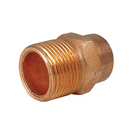 EPC 104 Series 30290 Adapter, 1/4 in, 1/4 in, Sweat, MNPT