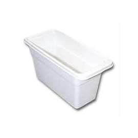 Rubbermaid 2862RDWHT Ice Cube Bin, 6-1/8 in L, 5-1/4 in W, 12-3/4 in H, Plastic