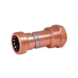 EPC 903 Series 10170730 Push-Fit Adapter, 1/2 in Sweat, 1/2 in Female