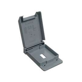 Carlon E98SSCN-CAR Device Cover, 4-53/64 in L, 3-11/16 in W, Rectangular, Plastic, For Single Switch