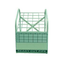 Worldwide Sourcing Pipe Nipple Display Rack, 27.6 In H X 20.1 In W X 19.3 In D, Steel, White