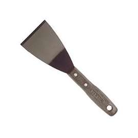 HYDE 12000 Bent Chisel Scraper, 3-1/2 in L x 3 in W Blade, HCS Blade, Black Handle
