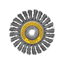 DeWALT DW4930 Wire Wheel Brush, 0.02 in Dia Bristle, 5/8-11 Arbor/Shank, 4 in Dia