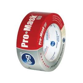 IPG 5104-3 General-Purpose Masking Tape, 60 yd L, 2.81 in W, 5 mil Thick, Resin/Synthetic Rubber Adhesive, Beige