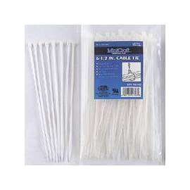 ProSource Cable Tie, Nylon, Clear, 6-1/2 In L