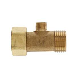 Plumb Pak PP2039LF Tee Adapter, 1/2 x 1/2 x 1/4 in FIP x MIP x Tube, Brass