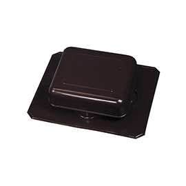 Master Flow R50ABL Roof Louver, Aluminum, Black