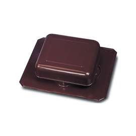 Master Flow R50ABR Roof Louver, Aluminum, Brown