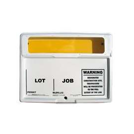The DOC-BOX 10101 Permit Posting Box, 21 in W, 4 in H, HDPE