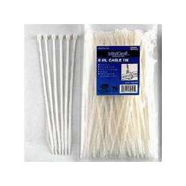 ProSource Cable Tie, Nylon, Clear, 8 In L