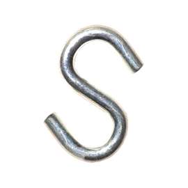 ProSource Open S-Hook, 3/4 In Id 2-1/2 In H, Steel, Bright Zinc Plated