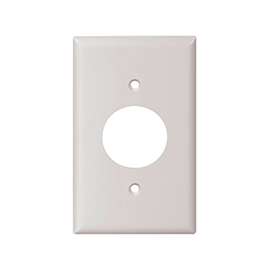 Eaton Wiring Devices 5131W-BOX Standard-Size Single Receptacle Wallplate, 1-Gang, Nylon, White