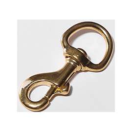 BARON 225BT-1 Bolt Snap, 130 lb Weight Capacity, Bronze, Polished