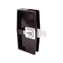 Prime-Line A 165 Door Latch and Pull, Plastic/Steel, Black