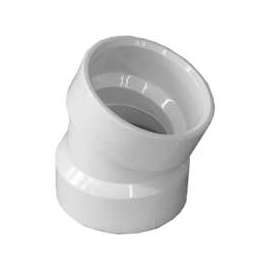 GENOVA 700 Series 70815 Drain Pipe Elbow, 1-1/2 in Hub, 22.5 deg