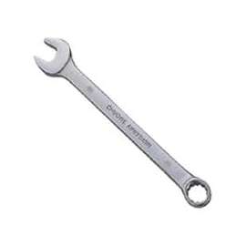 Vulcan Patented V-Groove Combination Wrench, 25 Mm, 15 Deg Offset, Chrome Vanadium Steel, High Polish