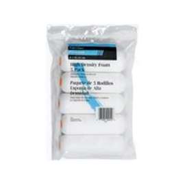 Linzer MR200-5-4 Paint Roller Cover, Latex Paint, 1/4 in Thick Nap, Foam Cover, White