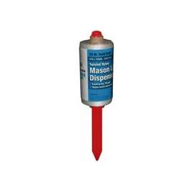 Wellington Contractor Tough 82177 Twine Stake with Dispenser, 10 lb Weight Capacity, 1050 ft L, #18 Dia, White