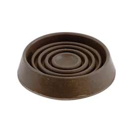 Shepherd Hardware 9077 Caster Cup, Rubber, Brown